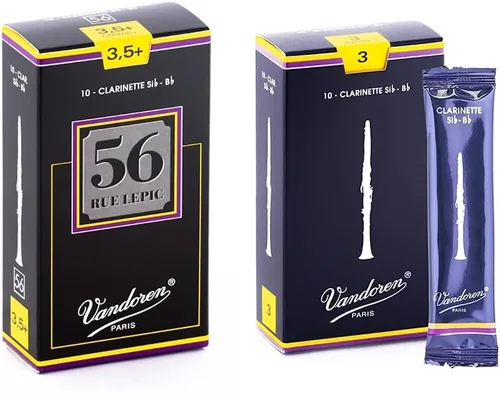 Miniatura 7 de Lengüetas Rue Lepic para clarinete 56 con resistencia 2.5 Vandoren CR5025 Bb, caja de 10.