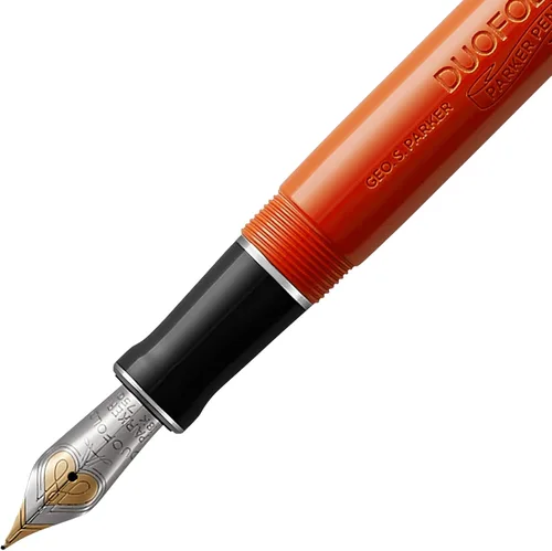 Miniatura 4 de Pluma estilográfica Parker Prestige, cincelada, de rutenio, fina (1931333), Rojo (Classic Big Red Vintage)