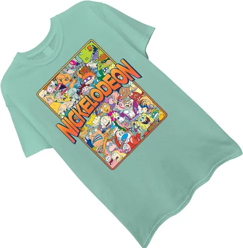 Miniatura 3 de Nickelodeon Camisa clásica Rewind para hombre - Rugrats, Ren & Stimpy y Hey Arnold Tie Dye