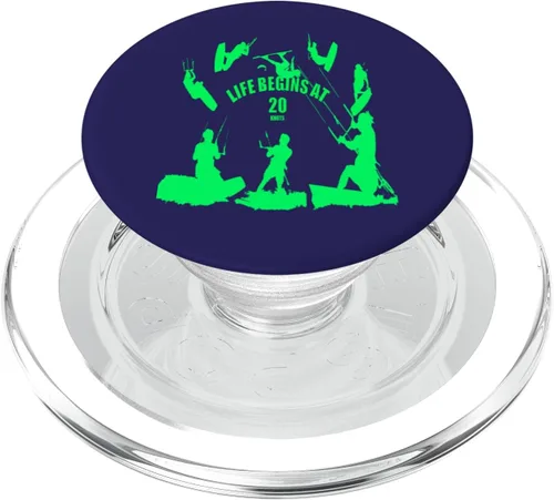 Miniatura 7 de Life Begins at 20 Knots Green Silhouettes PopSockets Adhesive PopGrip
