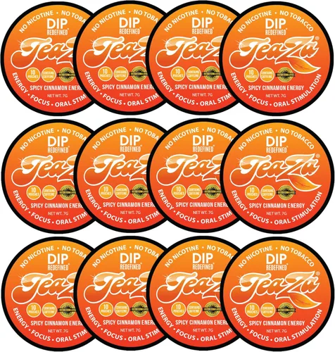 Miniatura 18 de Teaza Bolsas de Energía, Alternativa sin Tabaco sin Nicotina al Dip sin Humo, Rapé y Dip Energético, Alternativa Saludable al Tabaco de Mascar, Uso