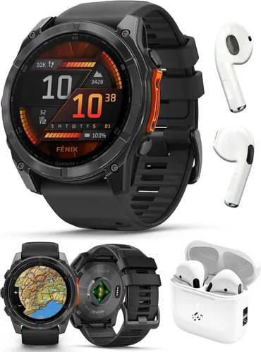 Miniatura 16 de PlayBetter Garmin Fenix 8 AMOLED Sapphire (43mm, Titanio DLC gris carbón) Reloj inteligente multideporte GPS con pantalla AMOLED de zafiro