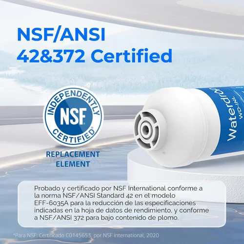 Miniatura 2 de Waterdrop Filtro de agua en línea para refrigerador y máquina de hielo, sistema de filtración de agua potable de alta capacidad certificado NSF