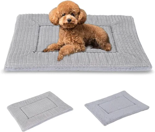Miniatura 30 de BVAGSS XH079 - Almohadilla reversible para jaula de perro, de espuma viscoelástica, suave, cálida, lavable a máquina, colchón para perreras