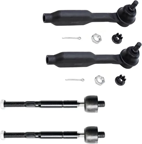 Miniatura 84 de Detroit Axle - 4 barras de acoplamiento delanteras para Kia Forte Koup 14-17, 14-18 Forte Forte5, 4 extremos de barra de acoplamiento exteriores e