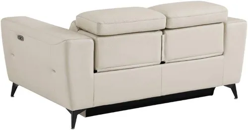 Miniatura 3 de BlackJack Furniture Ferrara - Sofá reclinable de cuero italiano de grano superior con puertos USB para cargar dispositivos, reposacabezas ajustables