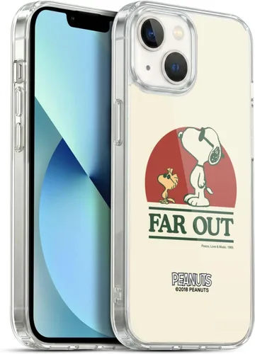 Miniatura 9 de Head Case Designs Funda de gel Woodstock 50th con licencia oficial de Peanuts Snoopy Guitar 1969 [protección de grado militar] compatible con Apple