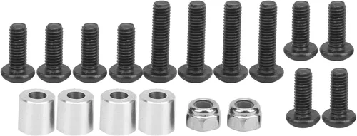 Miniatura 8 de Soporte de amortiguador RC, ángulo de altura ajustable, soporte de choque RC Crawler, 4 piezas de aleación de aluminio azul, para entusiastas de RC