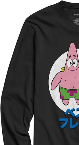 Miniatura 6 de Camisa de Bob Esponja para hombre - Bob Esponja, Patrick & Krusty Krab Camiseta de manga larga