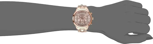 Miniatura 5 de Michael Kors Runway Mercer Reloj de cuarzo para mujer con correa de acero inoxidable, oro rosa, 18 (modelo MK6713), Rosado, L, Cronógrafo