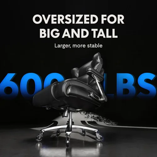 Miniatura 3 de FLEXISPOT 600lbs Silla de Oficina Grande y Alta para Personas Pesadas, Silla de Escritorio de Computadora de Alta Resistencia con Soporte Lumbar