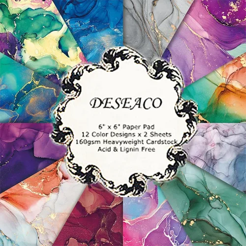 Miniatura 6 de Bloc de recortes de flores de abeja de miel, 24 hojas de 6 x 6 pulgadas, hojas de manualidades de un solo lado para hacer tarjetas, diarios