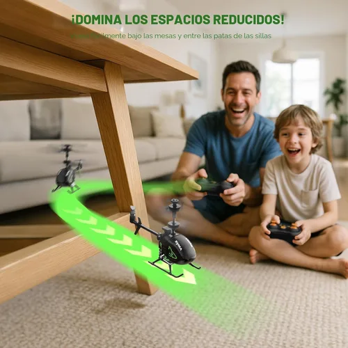 Miniatura 7 de SYMA Mini helicóptero RC S100 con estabilizador de giroscopio, retención de altitud, 3.5 canales, tiempo de vuelo de 5-7 minutos, helicóptero