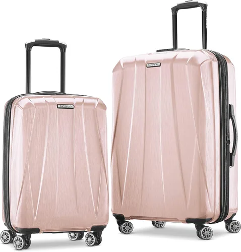 Miniatura 36 de Samsonite Centric 2 Set de maletas rígidas expandibles con ruedas giratorias dobles, Azul Caribe, Juego de 2 piezas (equipaje de mano/grande)