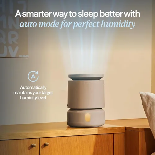 Miniatura 8 de BLUEAIR Humidificador de Habitación - DreamWell - 48 Horas Llenado Superior Sin Niebla Tecnología InvisibleMist Piedra Aromática para Aceites Beige