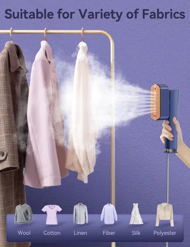 Miniatura 6 de Sundu - Vaporizador portátil 2 en 1 para ropa, vaporizador y plancha de viaje 2 en 1, calentamiento rápido de 15 segundos, tanque de agua de 3.5 fl