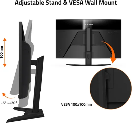 Miniatura 5 de GIGABYTE M32UC Monitor curvo de juego de 32" 144Hz (160Hz OC) 4K UHD, SS VA, pantalla de 3840x2160, tiempo de respuesta de 1ms (MPRT), 1 DisplayPort