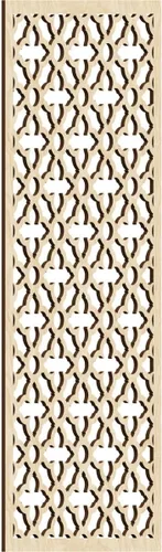 Miniatura 161 de Madison Paneles de pared decorativos de madera con calado, 9 3/8 pulgadas de ancho x 24 3/8 pulgadas de alto x 3/8 de alto, roble rojo rojo (Red Oak)