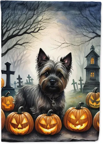 Miniatura 47 de Caroline's Treasures DAC2011GF - Bandera decorativa para jardín de Halloween con diseño de beagle para jardín, jardín, jardín, jardín, multicolor