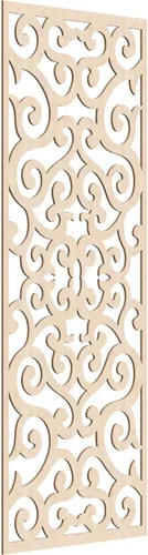 Miniatura 95 de Eveline - Paneles decorativos de pared de madera con calado, 13 3/8 pulgadas de ancho x 34 3/8 pulgadas de alto x 3/8 de alto, roble rojo rojo