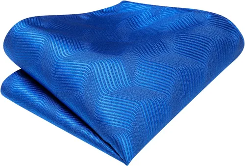 Miniatura 102 de Dubulle Corbata tejida de cachemira para hombre y gemelos de pañuelo para hombre, conjunto de gemelos para boda formal y negocios