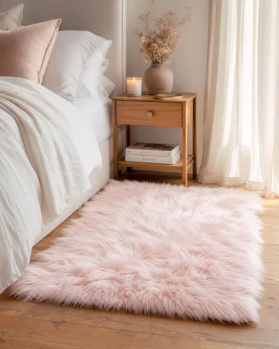 Miniatura 20 de Super Area Rugs - Alfombra de piel de oveja suave y esponjosa Gris oscuro