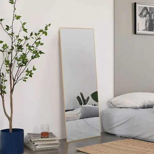 Miniatura 24 de KIAYACI - Espejo para pared de cuerpo completo, espejo para dormitorio o vestidor, se puede colocar de pie, colgado o apoyado contra la pared