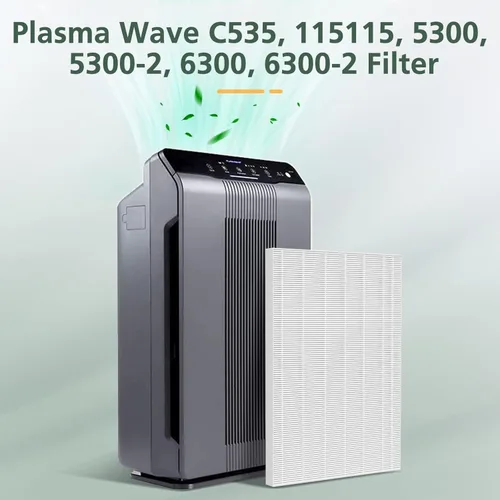 Miniatura 7 de isinlive 115115 Filtros de repuesto HEPA A para purificadores de aire Winix PlasmaWave 5300-2, C535, 6300, 5300, 6300-2, P300, AM90, 9000, 5000