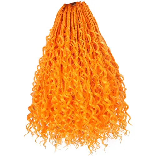 Miniatura 64 de Beverlee Goddess Box - Trenzas de ganchillo de 8 pulgadas, 8 paquetes de trenzas de ganchillo bohemias, extremos rizados, pelo sintético rizado