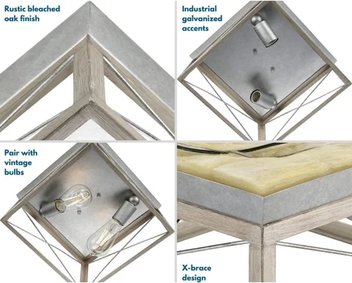 Miniatura 8 de Progress Lighting Briarwood Collection - Lámpara de techo de 1 luz, montaje empotrado para luces interiores de cocina, pasillo, dormitorio, sala