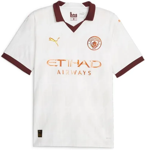 PUMA Camiseta de fútbol para hombre 23/24 del Manchester City 23/24, celebrando a los grafters y artesanos de Manchester, fabricada con material