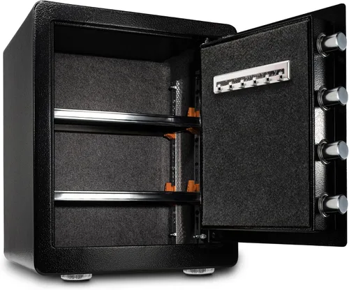 Miniatura 3 de Caja fuerte, ignífuga, bolsa impermeable, teclado y entrada de llaves, gabinete de seguridad para el hogar y la oficina (2.0 pies cúbicos)