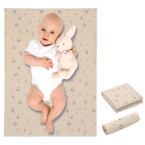 Miniatura 10 de Cambiador de bebé de cuero vegano - Cambiador portátil lavable, cambiador plegable de viaje para bebé, regalos de ducha para recién nacidos y niños