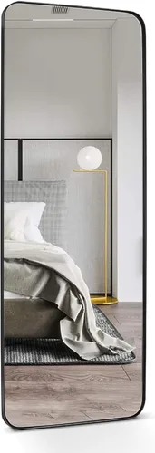 Miniatura 41 de ANDY STAR Espejo cromado para baño, espejo de pared con marco de metal de 22 x 30 pulgadas, espejo rectangular de acero inoxidable con esquina