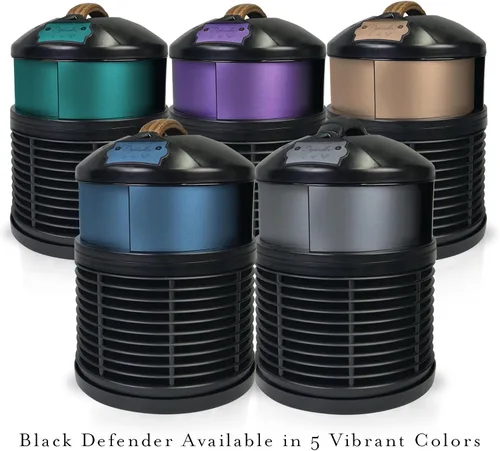 Miniatura 2 de Filter Queen - Purificador de aire para recámara Defender 4000 (mejor que HEPA). Negro - Rojo