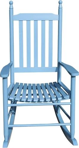 Miniatura 6 de Silla mecedora para balcón, porche, para adultos, de madera, para interiores y exteriores, resistente a todas las condiciones climáticas