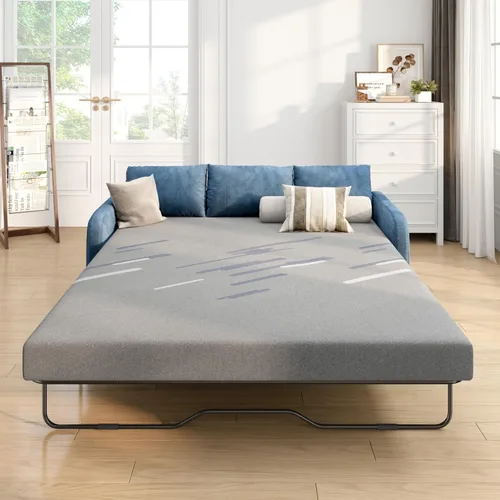 Miniatura 21 de Colchón tamaño Queen de 8 pulgadas, colchón con espuma viscoelástica de gel y resortes en bolsillos, Euro Top de firmeza media, color negro