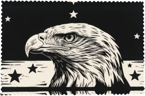 Miniatura 8 de Rectangular Placemats Set of 4, Heat Resistant Black Eagle Printed Kitchen Dining Table Mats