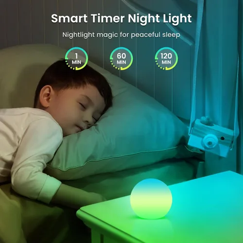 Miniatura 4 de LOFTEK Bola de luz flotante recargable para piscina, lámpara LED de 3 pulgadas, luz RGB que cambia de color para bañera de hidromasaje, luces LED