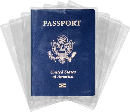 Miniatura 8 de Protector transparente para pasaporte, cubierta de plástico impermeable para pasaporte, protector de identificación de vinilo para documentos