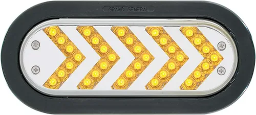 Miniatura 9 de Grand General 77126 - Luz LED (secuencial rojo ovalado de 5 flechas Spyder 35, lente roja), 1 paquete Rojo/Rojo
