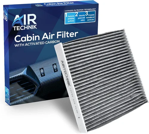 AirTechnik CF10134 Filtro de aire de cabina con carbón activado | Compatible con Acura MDX, RDX, RL, RLX, TL, TLX, TSX, ZDX, Honda Accord, Civic,