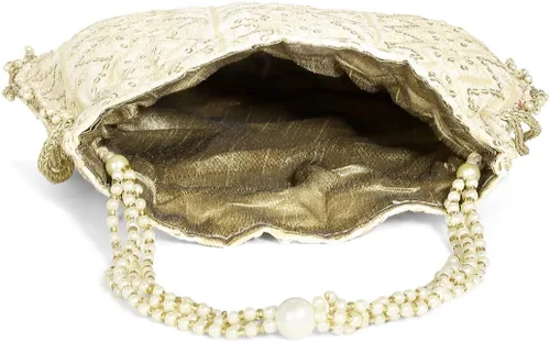 Miniatura 7 de Aheli Potli - Bolso de mano para mujer, hecho a mano, elegante, para novia, bolso de moda