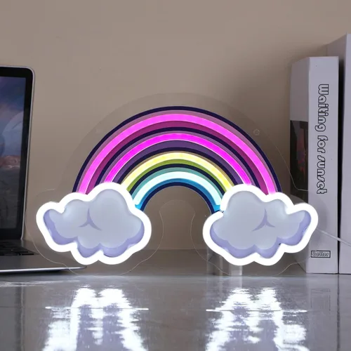 Miniatura 28 de Adorable letrero de neón de helado LED para decoración de pared, luz USB y batería para habitación de niños, dormitorio, sala de juegos, regalo