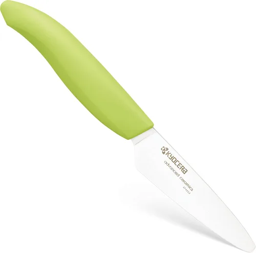 Miniatura 12 de Kyocera Advanced Series, cuchillo de pelar de cerámica, hoja blanca de 3 pulgadas, Negro