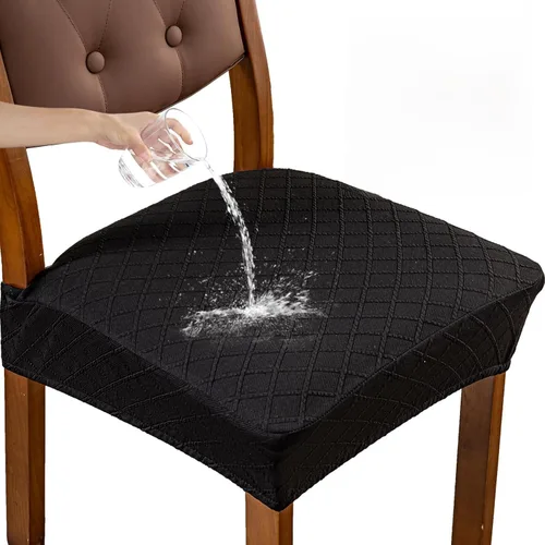 Miniatura 10 de Genina Fundas de asiento impermeables para sillas, fundas de asiento para sillas de comedor, fundas para sillas de cocina, fundas para sillas