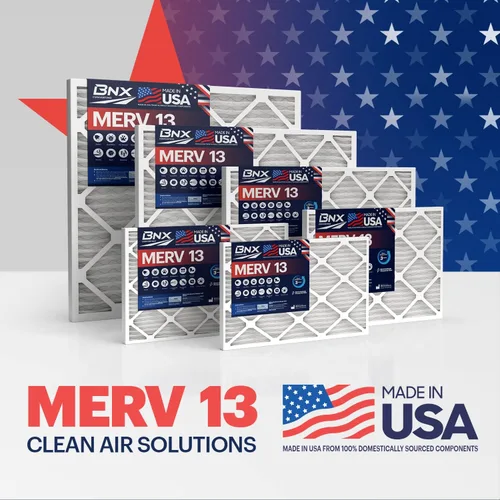 Miniatura 8 de BNX TruFilter - Filtro de aire 10 x 10 x 1 MERV 13, electrostático plisado, para aire acondicionado, HVAC y hornos, para alergias, polen, moho