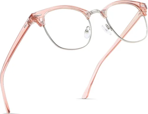 Miniatura 34 de Gafas de Luz Azul para Mujer/Hombre Gafas de Computadora de Luz Azul para Mujeres/Hombres A04-cristal marco plateado