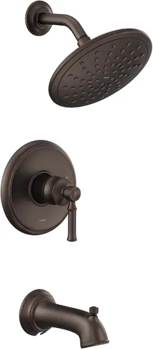 Miniatura 7 de Moen UT2283EPBN Dartmoor M-CORE Serie 2 - Kit de molduras para bañera y ducha con 1 mango, requiere válvula, níquel cepillado