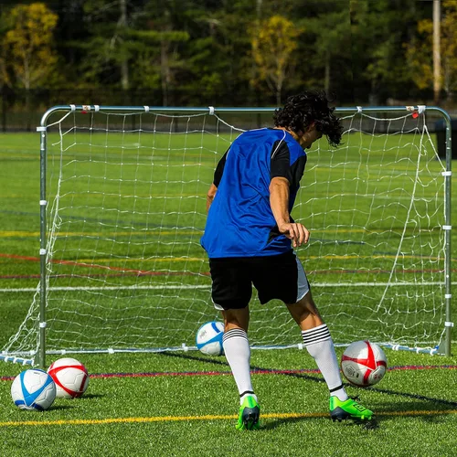 Miniatura 53 de Franklin Sports Porterías de fútbol de competición – Porterías de fútbol de acero portátiles para patio trasero – Portería de fútbol para adultos +